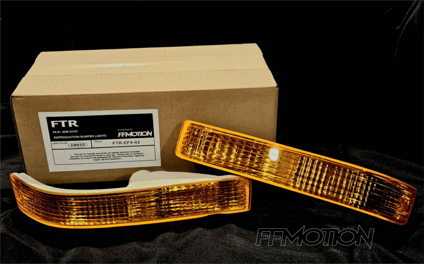 FTR JDM Civic reproduction bumper lamps - Amber lens